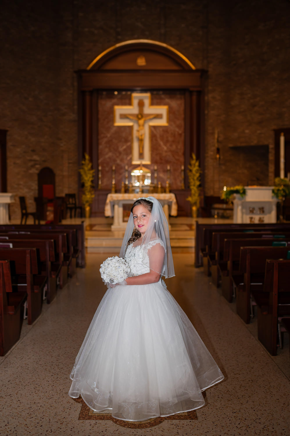 New York City First Communion portrait by Vanessa Guzzo Photography