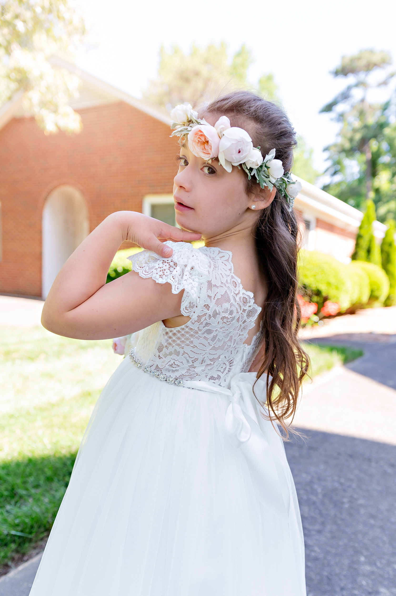 Communion girl, Down syndrome, special needs, faith, portrait, NC, North Carolina, Charlotte, Vanessa Guzzo Photography, Interview