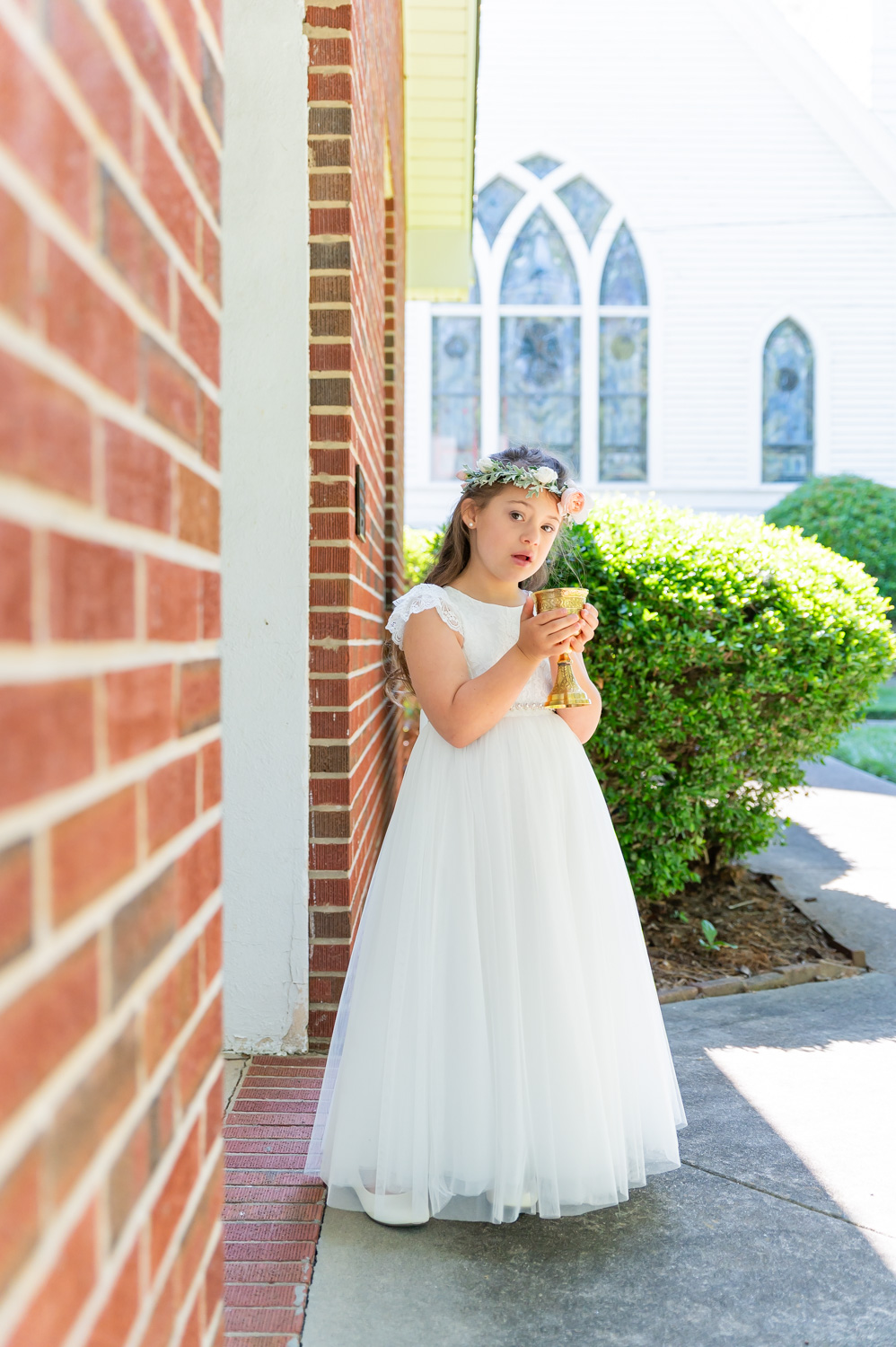 Communion girl, Down syndrome, special needs, faith, portrait, NC, North Carolina, Charlotte, Vanessa Guzzo Photography, Interview